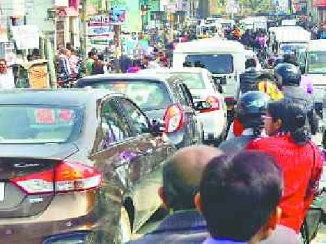 road jaam in udhampur